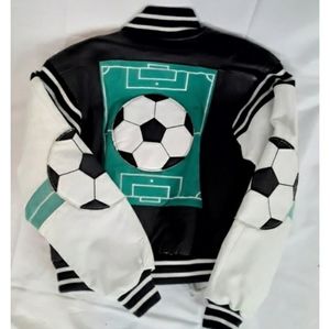 Vintage Michael Hoban Soccer Leather Bomber